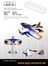 [ Sixth V4 ]  Indoor Kunstflugmodell Konstruktion Christian Keller Spannweite 730 mm Länge 830 mm Gewicht Gramm