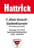 7. Alois Grosch - Gedenkturnier für Kampfmannschaften Sonntag, Sporthalle Hötting-West Uhr