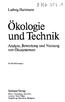 und Technik Ökologie Ludwig Hartmann Analyse, Bewertung und Nutzung von Ökosystemen Springer-Verlag