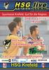 HSG Krefeld. DHB-Pokal 13/14 1.Runde. HSG Krefeld (3.Liga) gegen TV Emsdetten (1.Bundesliga) Uhr - Sporthalle Königshof. Krefelder Handball