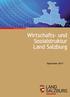 Landesstatistik. Wirtschafts- und Sozialstruktur Land Salzburg