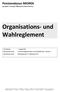 Pensionskasse IMOREK (proparis Vorsorge-Stiftung Gewerbe Schweiz) Organisations- und Wahlreglement
