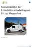 Statusbericht der E-Mobilitätsmodellregion E-Log Klagenfurt