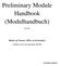 Preliminary Module Handbook (Modulhandbuch)