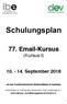Schulungsplan Kursus (Kursus I) September an der Fachhochschule Südwestfalen in Iserlohn