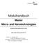 Modulhandbuch. Master Micro- and Nanotechnologies. Studienordnungsversion: gültig für das Wintersemester 2017/18