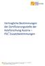Vertragliche Bestimmungen der Zertifizierungsstelle der Holzforschung Austria FSC Zusatzbestimmungen
