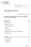 Budget Dokumentation für die Beratung in der Finanz- und Rechnungsprüfungskommission. Inhaltsverzeichnis. 1 HRM2/Allgemeines 1