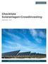 Checkliste Solaranlagen-Crowdinvesting. Version 1.0