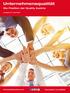Unternehmensqualität. Die Position der Quality Austria.  Akkreditiert vom BMDW. Ausgabe 07 Mai 2018