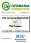TSV Germania Chemnitz 08. gegen. TSV Crossen MSC. wird präsentiert von: Maschinenservice Chemnitz GmbH