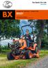 BX BX231 KUBOTA DIESEL TRAKTOR. Das leistungsstarke Multitalent mit kompakten Abmessungen und viel Komfort.