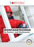 MONTAGETECHNIK. für Fenster- und Türelemente