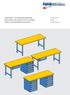 Sicherheits- und Montageanleitung Instructions de sécurité et de montage Safety and Assembly Instructions. Werkbänke Établis Workbenches