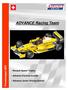 ADVANCE Racing Team. Pressemappe Renault Speed Trophy. Advance Formula Events. Advance Junior Driving-School