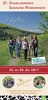 Wandern. 37. schmallenberger. 25. bis 29. Juli Sauerland Wanderwoche