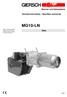 MG10-LN. Tehniskā informācija Montāžas instrukcija. Gāze