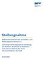 BFW Bundesverband Freier Immobilien und Wohnungsunternehmen e.v. zum Entwurf eines Gesetzes zur Umsetzung