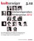 kulturzeiger 5.12 Atelierstipendien Förderpreise 2012
