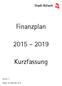 Finanzplan. Kurzfassung. Version 1.1. Bülach, 30. September 2015