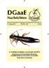 Deutsche Gesellschaft für allgemeine und angewandte Entomologie e.v. Juli II. Insekten-Konferenz von DGaaE und DPG