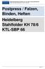Postpress / Falzen, Binden, Heften Heidelberg Stahlfolder KH 78/6 KTL-SBP 66