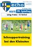 echo Schnuppertraining bei den Kleinsten HEUTE 29. Spieltag SpVgg Vreden SC Herford Westfalenliga Staffel 1