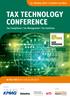 TAX TECHNOLOGY CONFERENCE