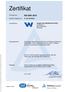 Zertifikat. Prüfungsnorm ISO 9001:2015. Zertifikat-Registrier-Nr /02