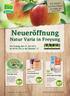 Neueröffnung. Natur Varia in Freyung. 10% Rabatt* auf Ihren Einkauf am Freitag, den