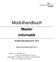 Modulhandbuch. Master Informatik. Studienordnungsversion: gültig für das Wintersemester 2017/18