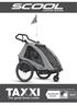 bedienungsanleitung: taxxi pro ANHÄNGER BUGGY 2in1 FOR TWO