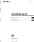 MiniDisc Deck MDS-JA30ES. Manual de instrucciones. Bedienungsanleitung. Istruzioni per I uso. MiniDisc Deck MDS-JA30ES (1)