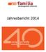 Jahresbericht vierzig Jahre. pro familia Gütersloh