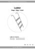 Manual/Bruksanvisning/Gebrauchsanweisung. Ladder. Stege / Stige / Leiter