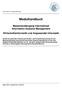 Modulhandbuch. Masterstudiengang International Information Systems Management Wirtschaftsinformatik und Angewandte Informatik