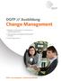 Change Management. DGFP // Ausbildung. DGFP Das Kompetenz- und Karrierenetzwerk. // Methoden und Instrumente zur Gestaltung von Veränderungsprozessen