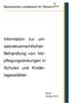 Bayerisches Landesamt für Steuern. Information zur umsatzsteuerrechtlichen. Behandlung von Verpflegungsleistungen. Schulen und Kindertagesstätten