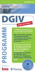 6 (Kat. B) jetzt anmelden! 9. DGIV-Bundeskongress am 5. Dezember 2012 in Berlin.   PROGRAMM PROGRAMM. 5. Dezember 2012