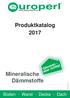Produktkatalog Mineralische Dämmstoffe. Boden - Wand - Decke - Dach. ESProd-a-Stand 2/2017