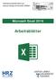 Microsoft Excel 2016 Arbeitsblätter