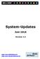 System-Updates. Juni Version