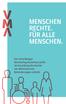 MENSCHEN RECHTE. FÜR ALLE MENSCHEN. Der Vorarlberger Monitoring-Ausschuss prüft, ob Vorarlberg die Rechte von Menschen mit Behinderungen einhält.