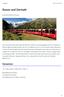 Davos und Zermatt. Reisedaten. Eisenbahnerlebnis Schweiz