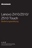 Lenovo Z410/Z510/ Z510 Touch Bedienungsanleitung