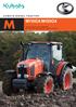 KUBOTA DIESEL TRACTOR M110GX/M135GX. Leistung, Komfort und Zuverlässigkeit Die M-GX-Serie arbeitet sparsam, sauber und effektiv.