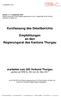 Kurzfassung des Detailberichts. Empfehlungen an den Regierungsrat des Kantons Thurgau