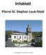Infoblatt Pfarrei St. Stephan Leuk-Stadt