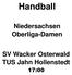 Handball Niedersachsen Oberliga-Damen SV Wacker Osterwald TUS Jahn Hollenstedt