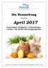 Die Hauszeitung. für den Monat. April Erinnerungen, Neuigkeiten, Veranstaltungen, Termine das aktuelle Betreuungsprogramm!